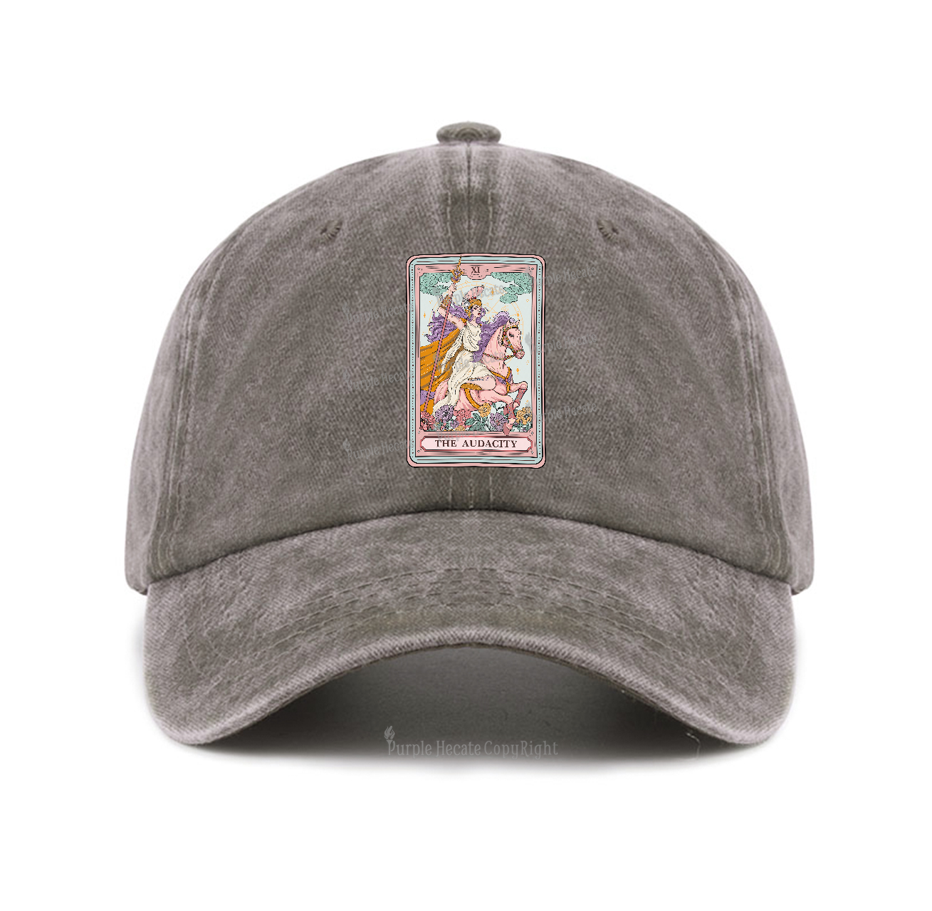 Purplehecate The Audacity Tarot Card Baseball Cap