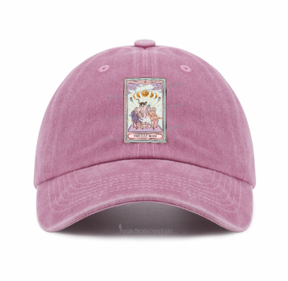 Purplehecate The Cat Mom Tarot Baseball Cap