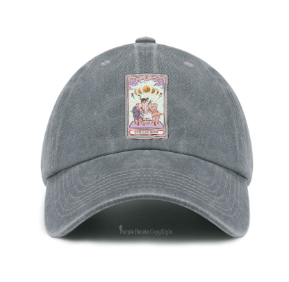 Purplehecate The Cat Mom Tarot Baseball Cap