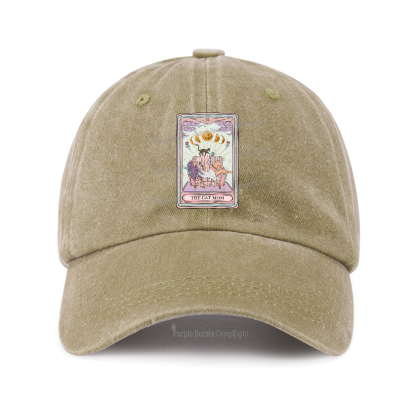 Purplehecate The Cat Mom Tarot Baseball Cap