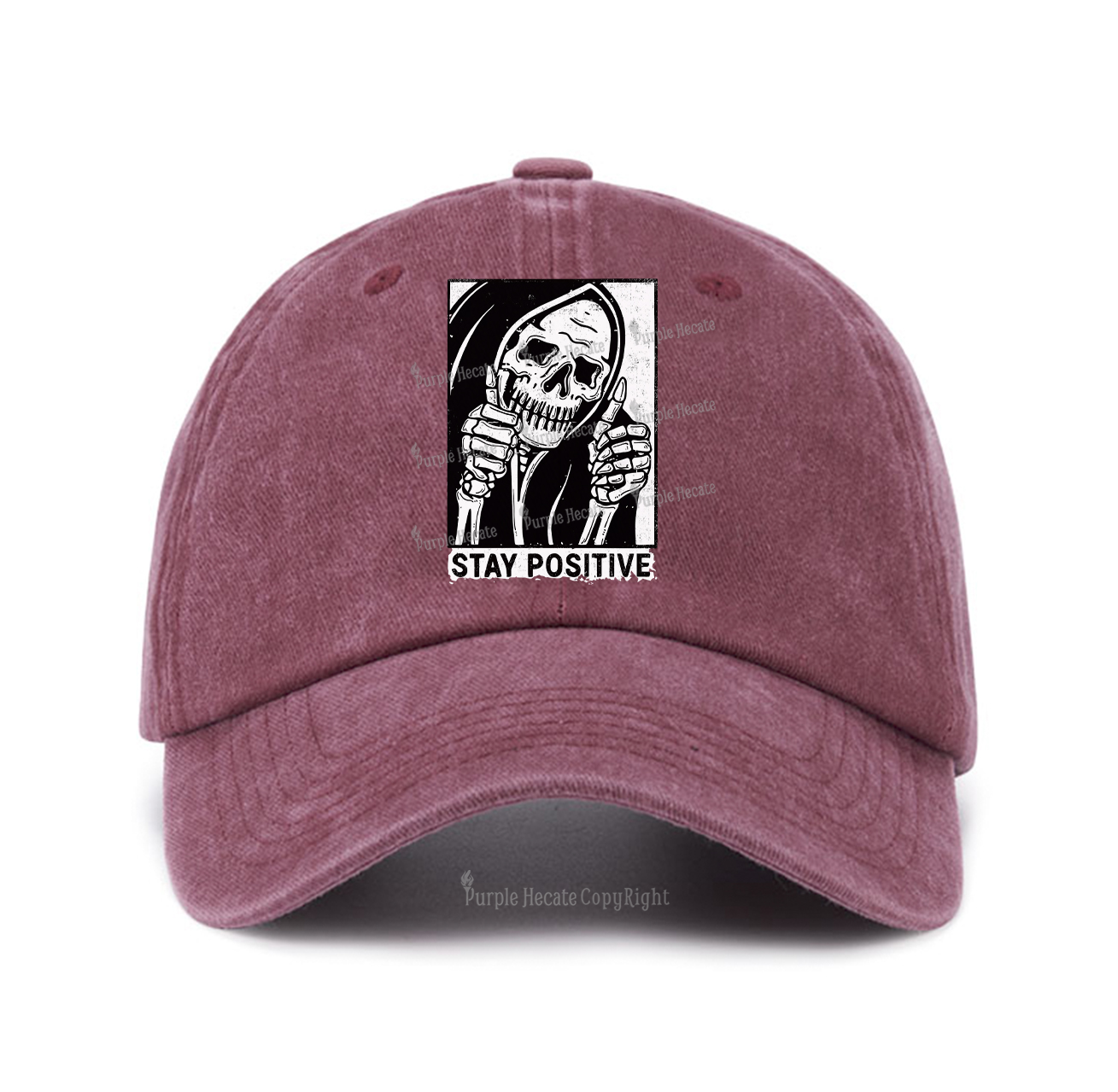 Purplehecate Stay Positive Baseball Cap