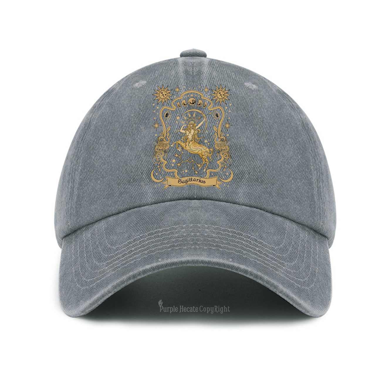 Purplehecate Sagittarius' Astral Mirage Zodiac Baseball Cap