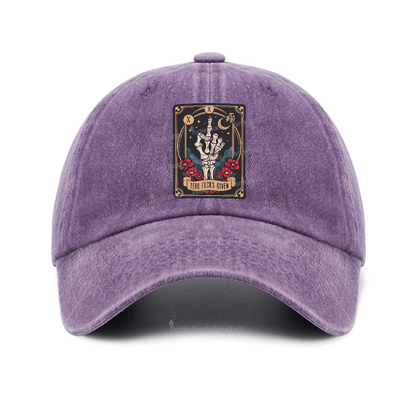 Purplehecate The Zero Fucks Given Baseball Cap