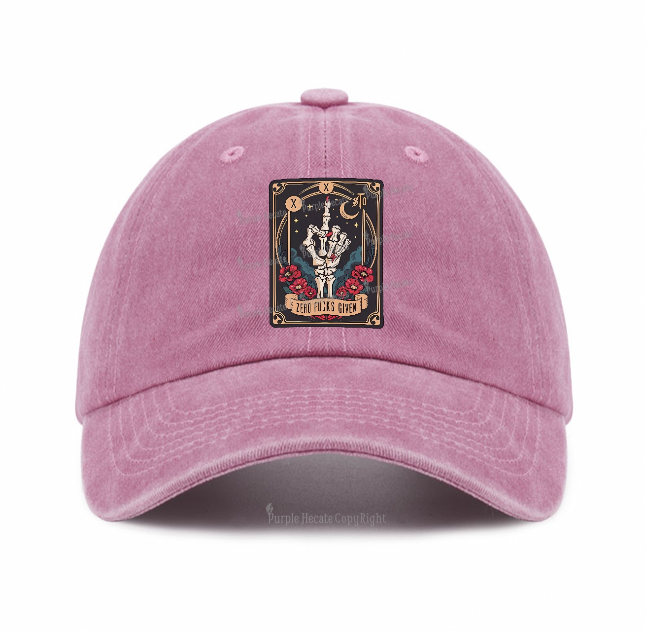 Purplehecate The Zero Fucks Given Baseball Cap