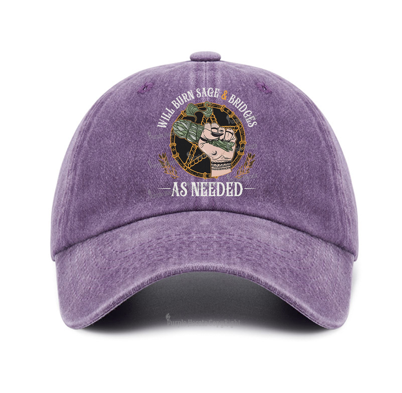 Purplehecate Will Burn Sage And Bridges Baseball Cap
