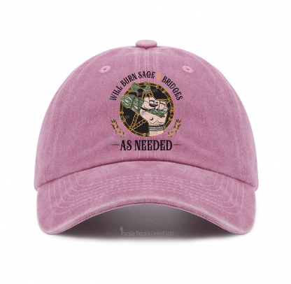 Purplehecate Will Burn Sage And Bridges Baseball Cap