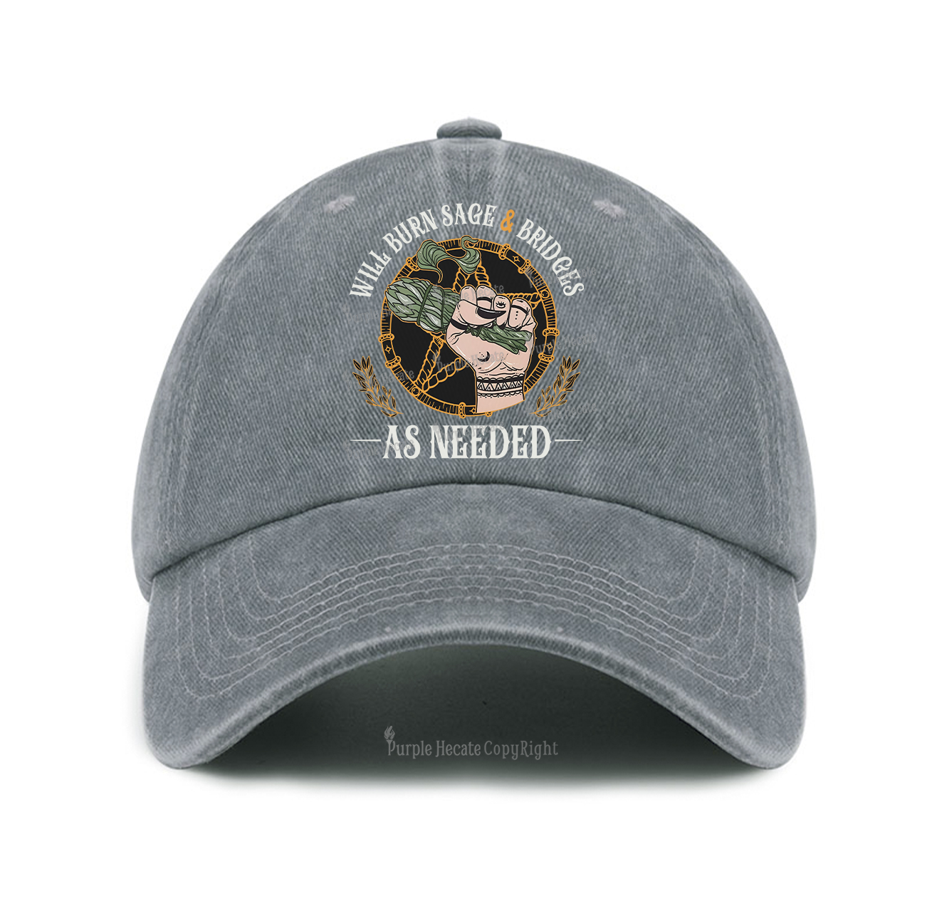 Purplehecate Will Burn Sage And Bridges Baseball Cap