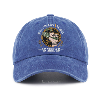 Purplehecate Will Burn Sage And Bridges Baseball Cap