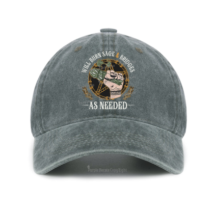 Purplehecate Will Burn Sage And Bridges Baseball Cap