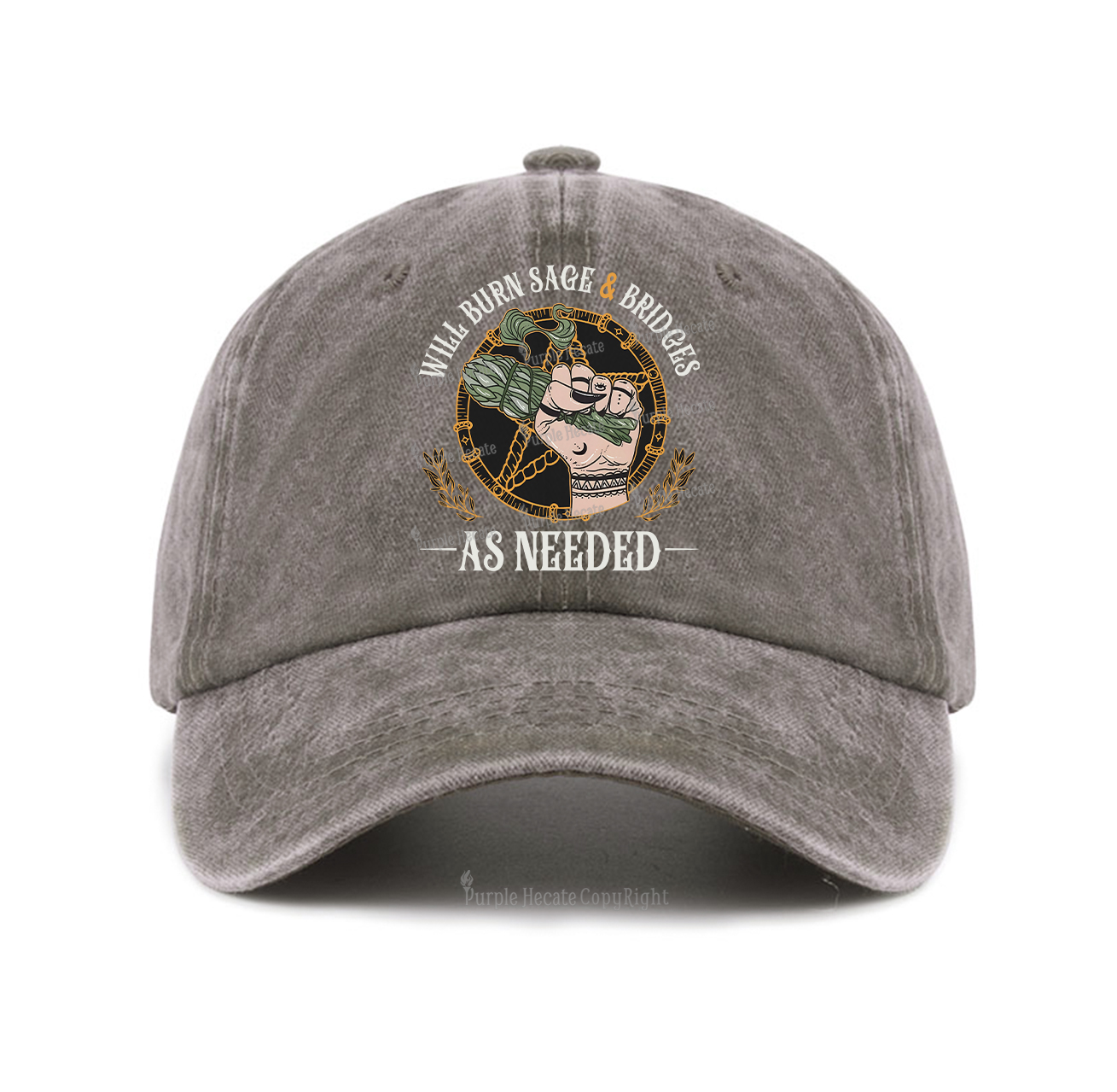 Purplehecate Will Burn Sage And Bridges Baseball Cap