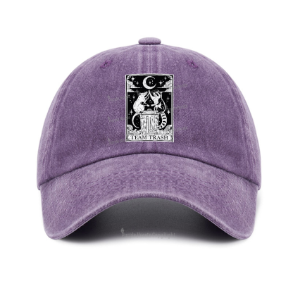 Purplehecate The Team Trash Tarot Baseball Cap