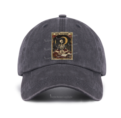 Purplehecate The Reader Tarot Card Baseball Cap
