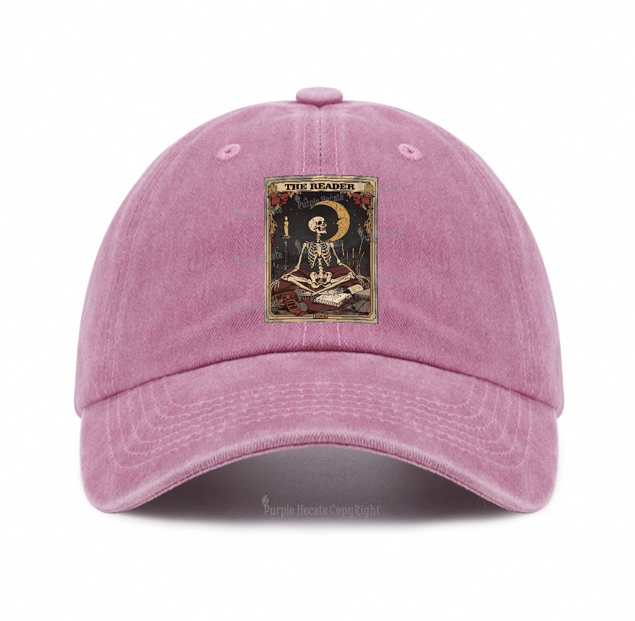 Purplehecate The Reader Tarot Card Baseball Cap