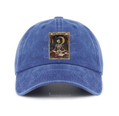 Purplehecate The Reader Tarot Card Baseball Cap