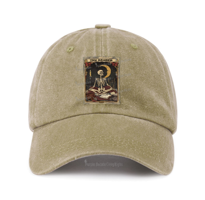 Purplehecate The Reader Tarot Card Baseball Cap