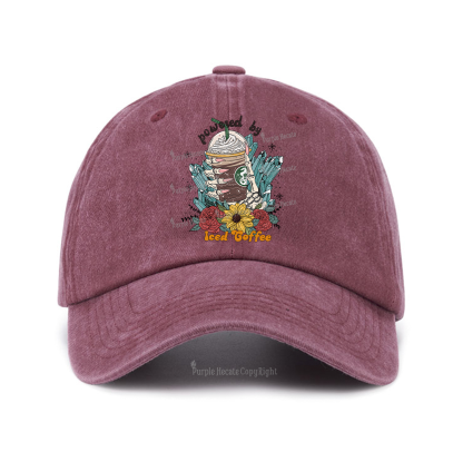 Purplehecate Powered By Ice Coffee Baseball Cap