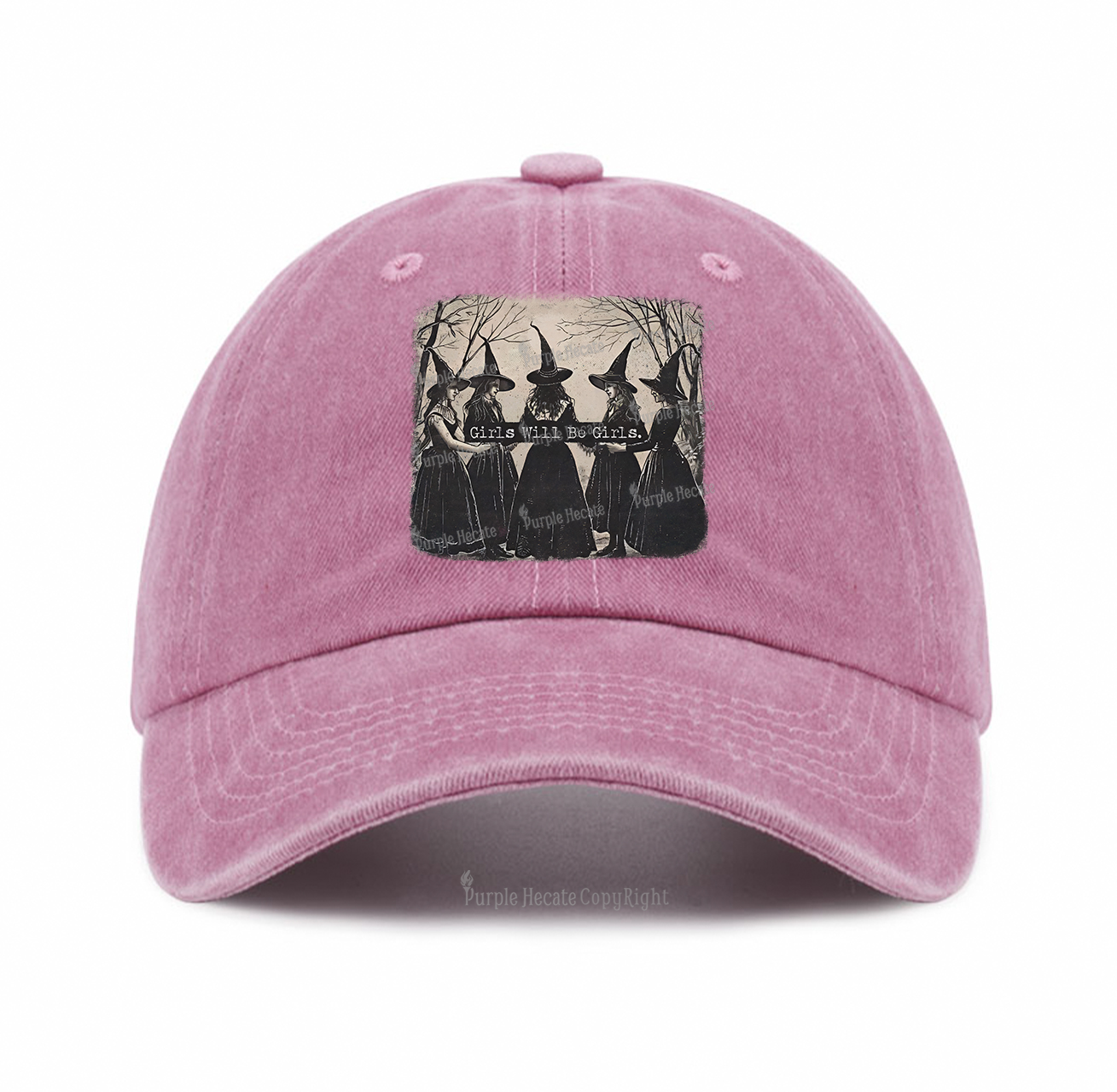Purplehecate Girls Will Be Girls Witch Baseball Cap