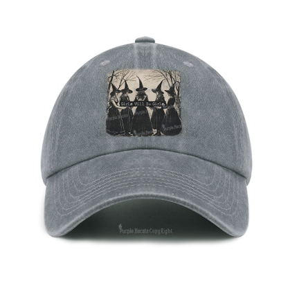 Purplehecate Girls Will Be Girls Witch Baseball Cap