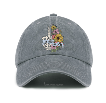 Purplehecate The Zero Of Fucks Baseball Cap
