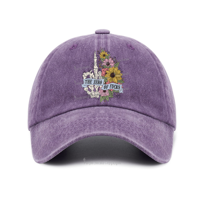 Purplehecate The Zero Of Fucks Baseball Cap