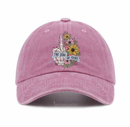 Purplehecate The Zero Of Fucks Baseball Cap