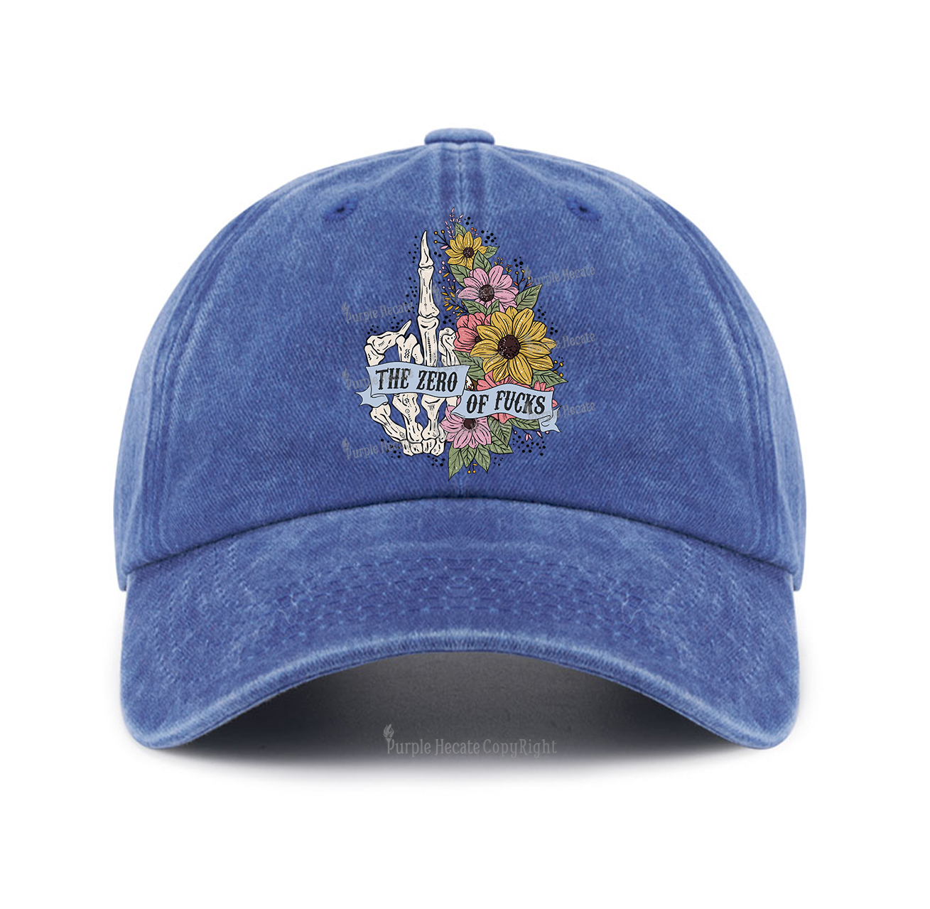 Purplehecate The Zero Of Fucks Baseball Cap