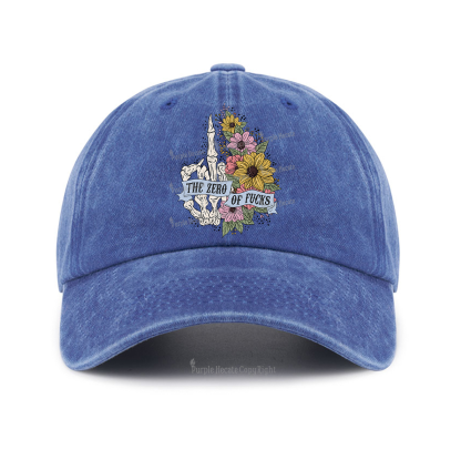 Purplehecate The Zero Of Fucks Baseball Cap