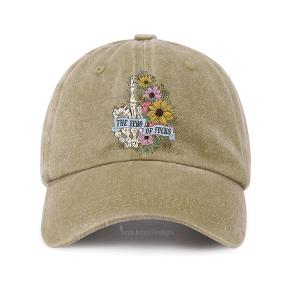 Purplehecate The Zero Of Fucks Baseball Cap