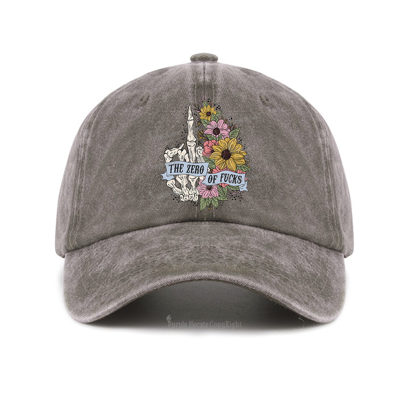 Purplehecate The Zero Of Fucks Baseball Cap