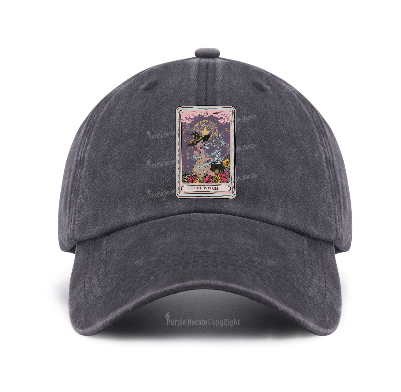 Purplehecate The Witch Tarot Baseball Cap
