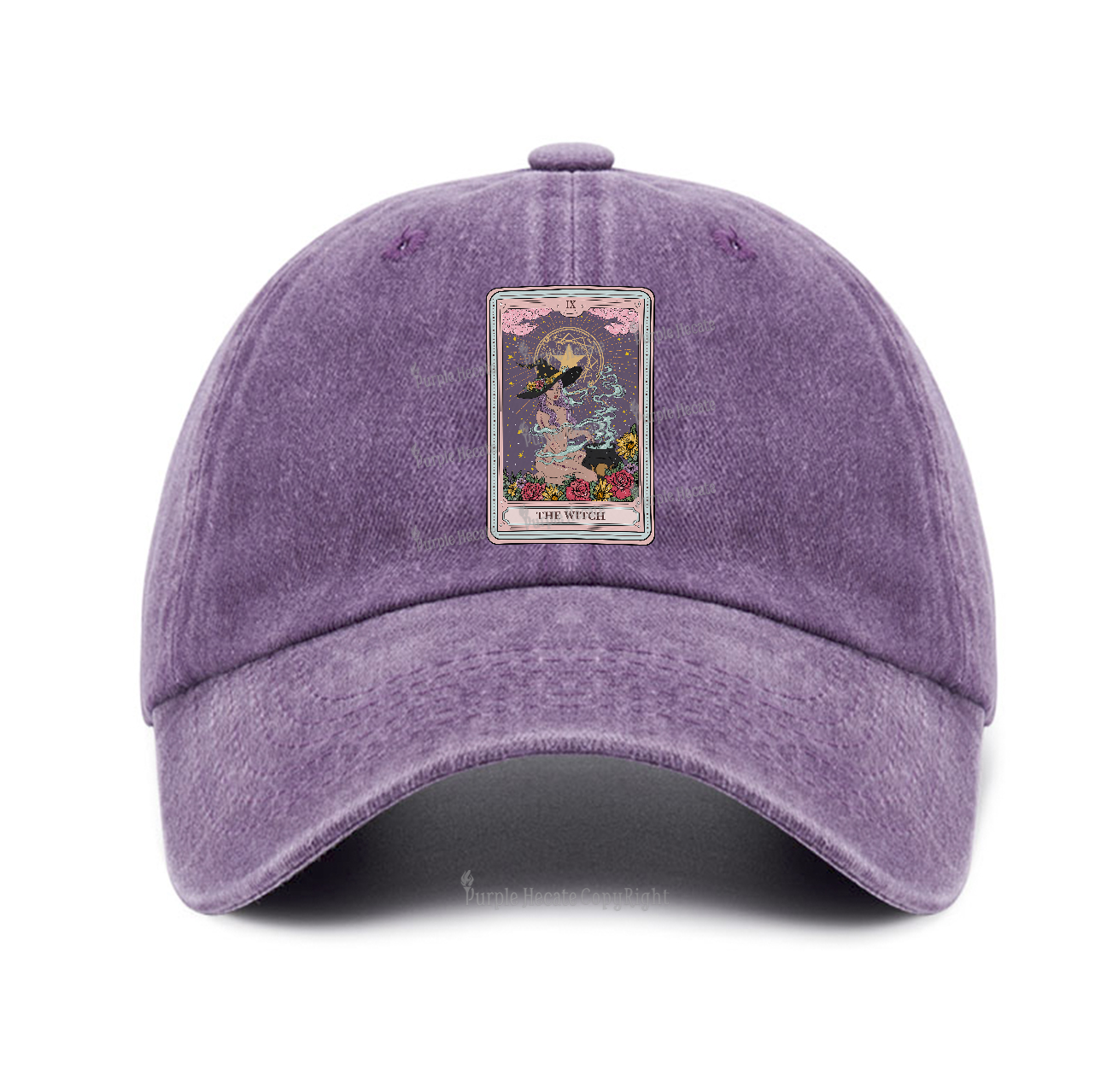 Purplehecate The Witch Tarot Baseball Cap
