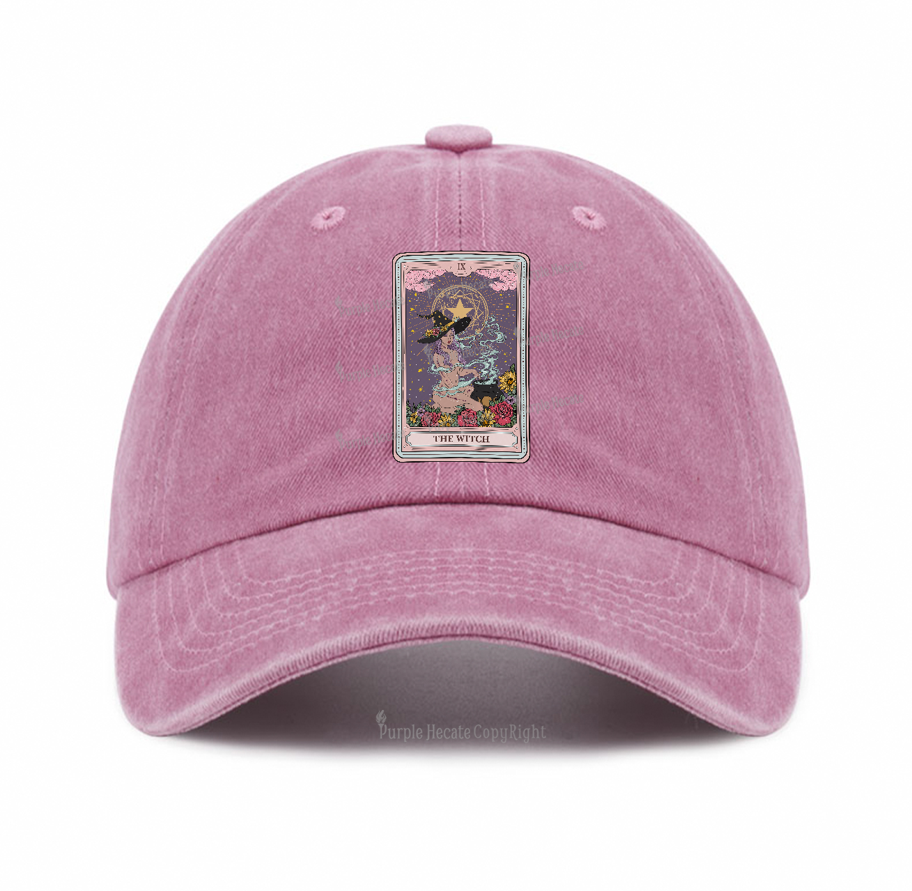Purplehecate The Witch Tarot Baseball Cap