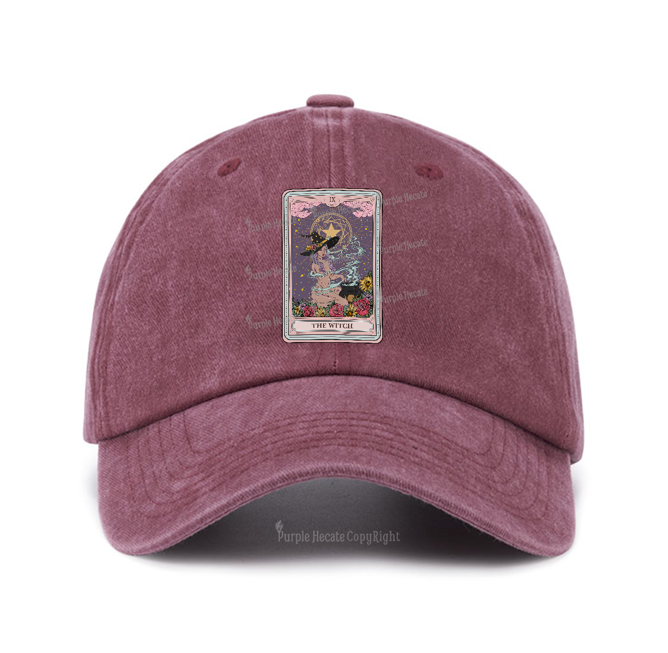 Purplehecate The Witch Tarot Baseball Cap