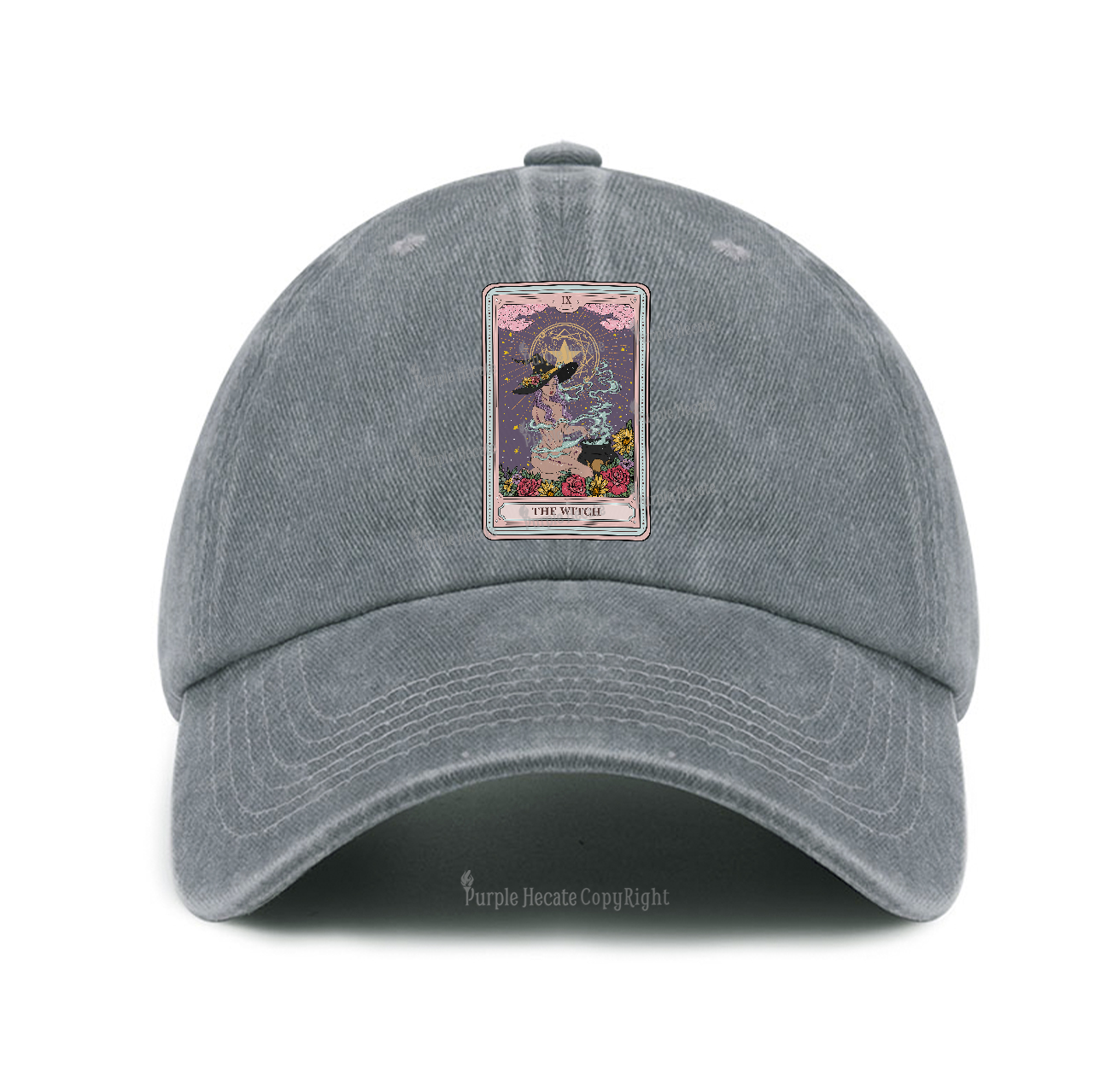 Purplehecate The Witch Tarot Baseball Cap