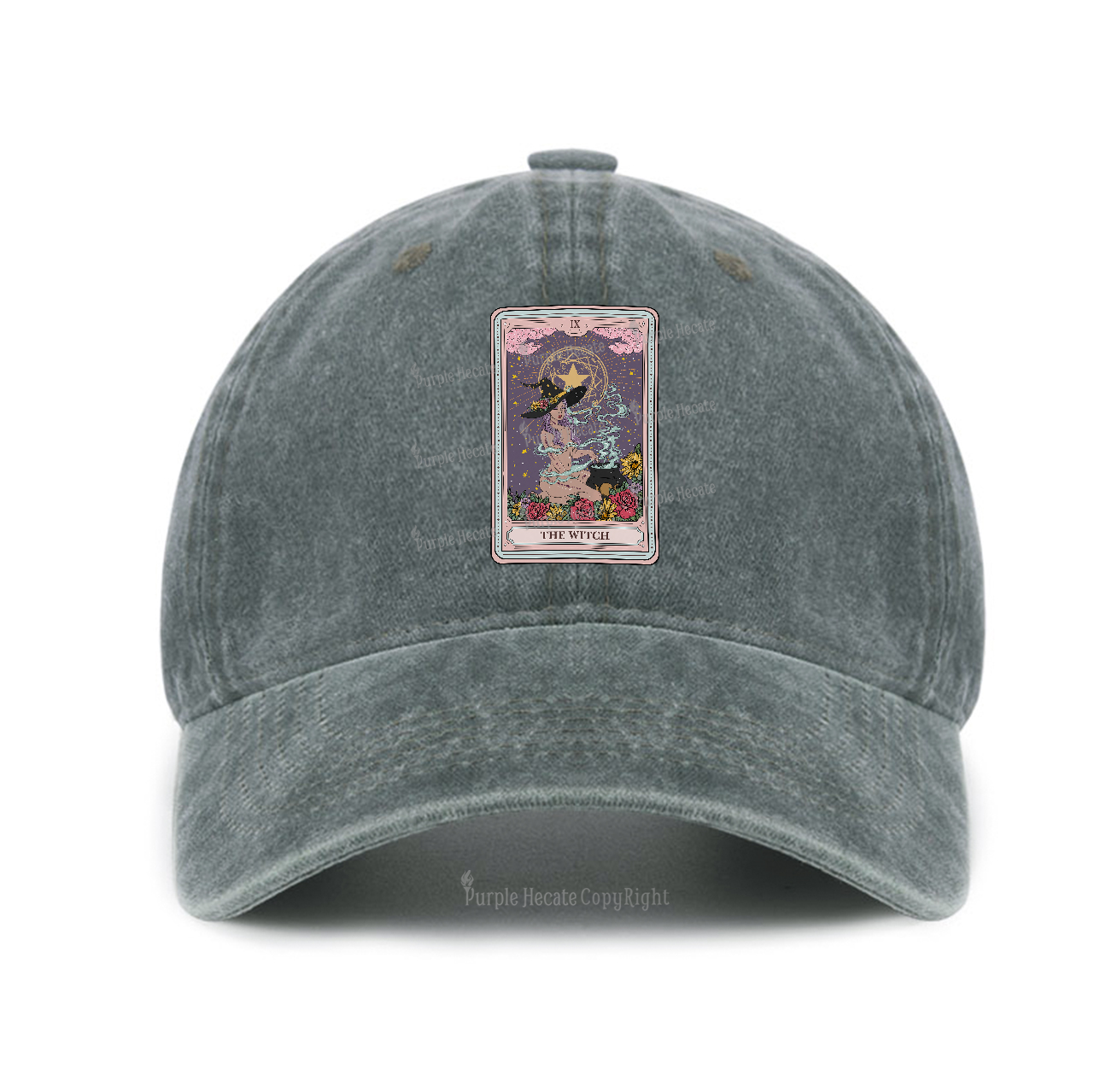 Purplehecate The Witch Tarot Baseball Cap