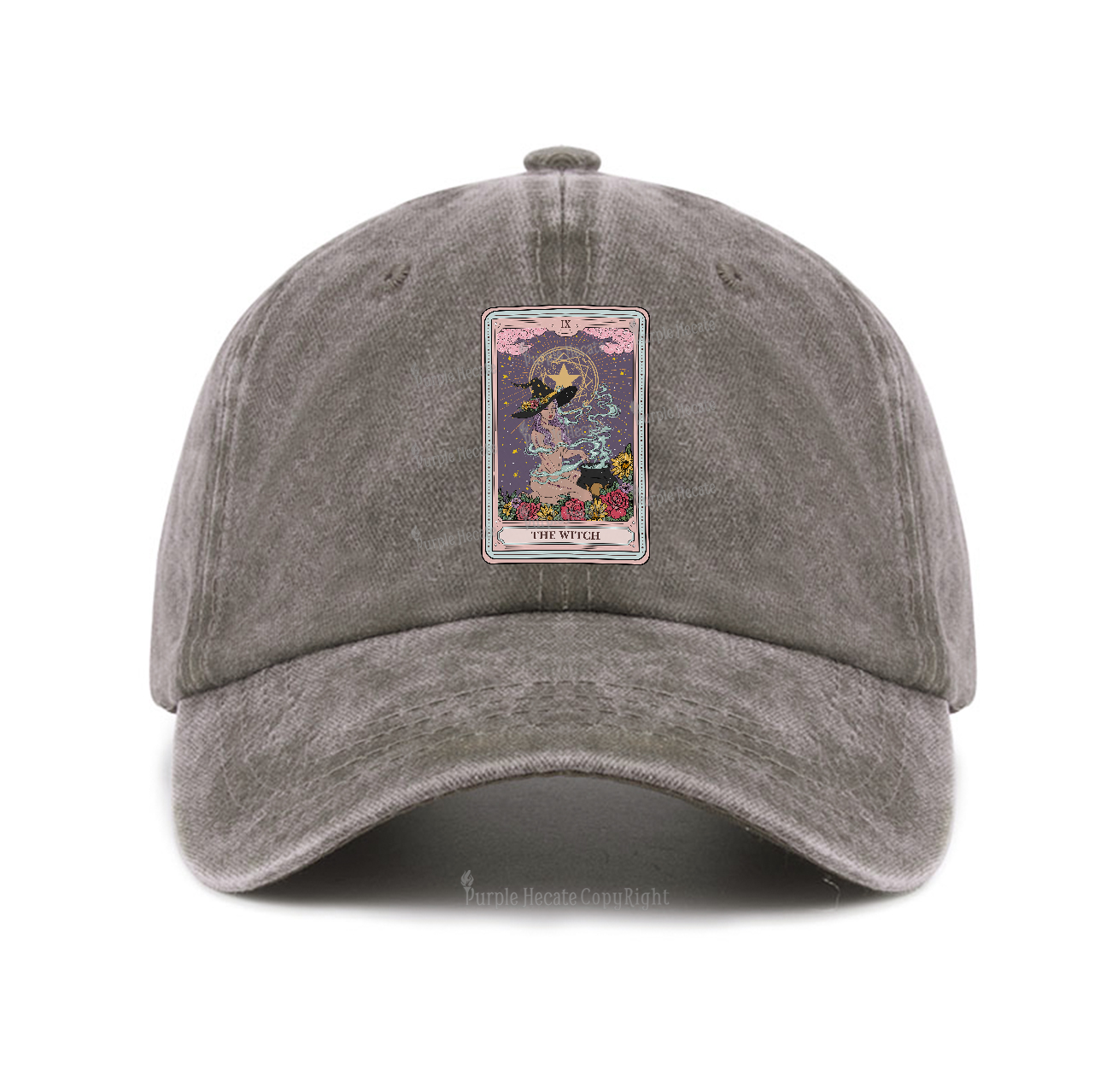 Purplehecate The Witch Tarot Baseball Cap