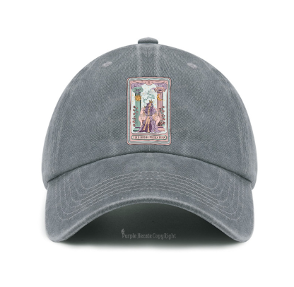 Purplehecate The High Priestess Tarot Card Baseball Cap
