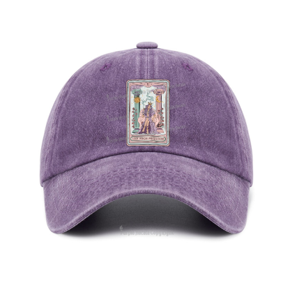 Purplehecate The High Priestess Tarot Card Baseball Cap