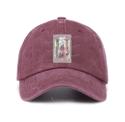 Purplehecate The High Priestess Tarot Card Baseball Cap