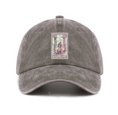 Purplehecate The High Priestess Tarot Card Baseball Cap