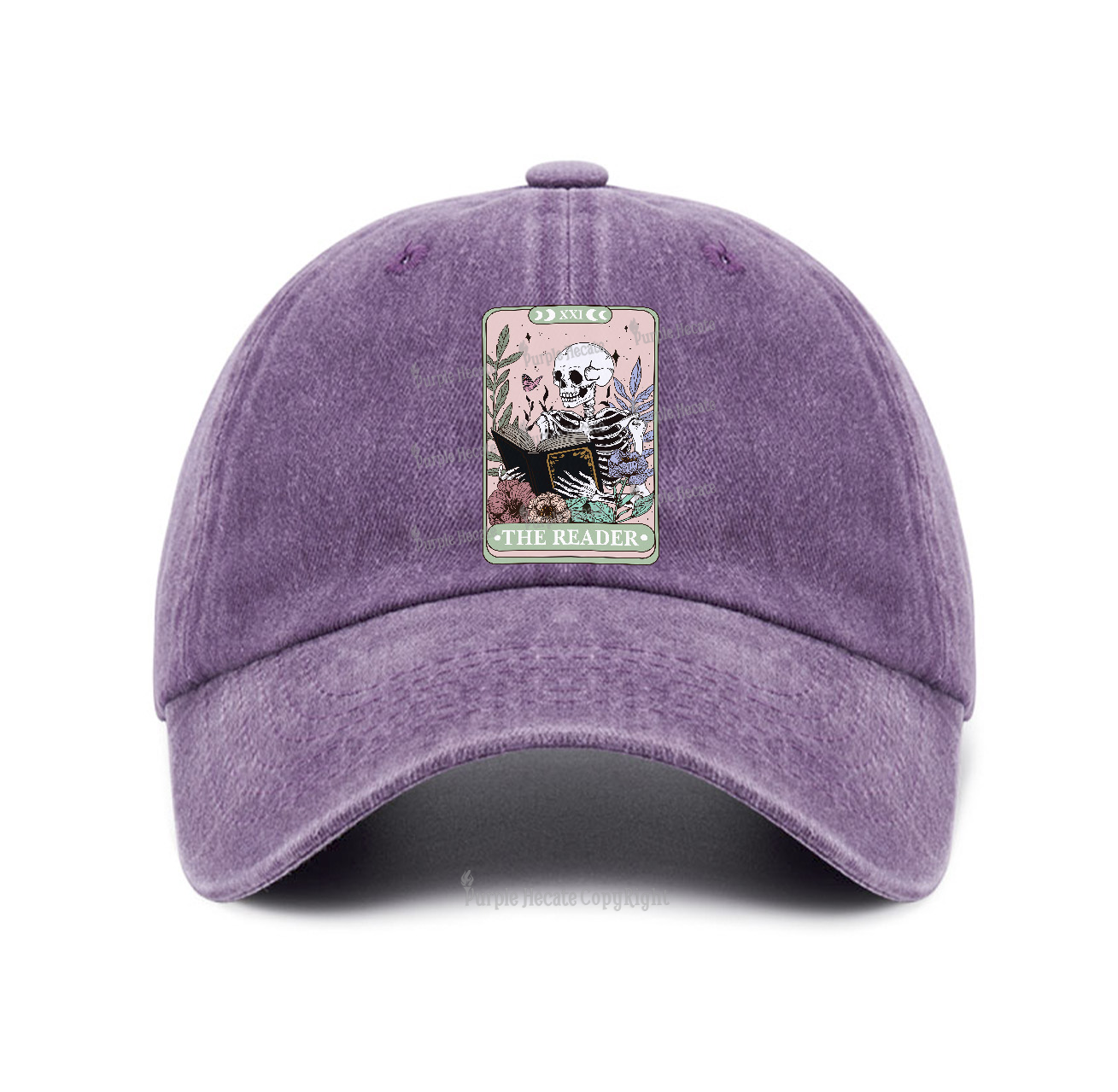 Purplehecate The Reader's Tarot Baseball Cap