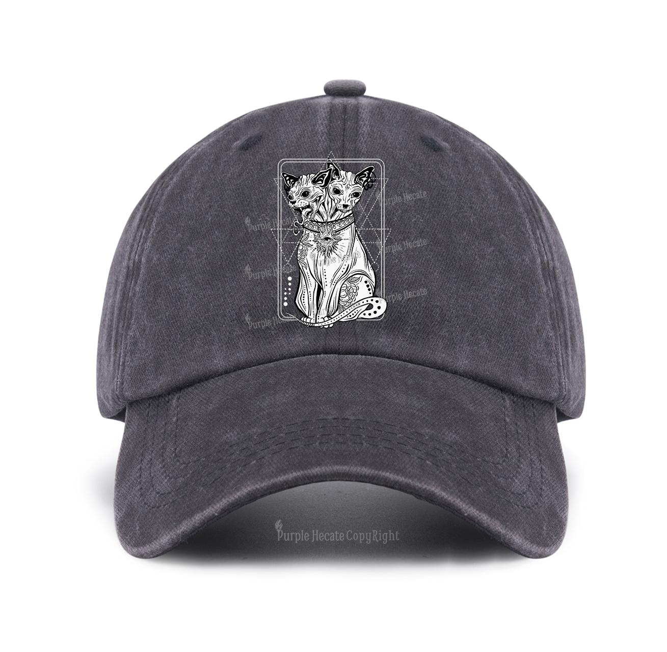 Purplehecate The Cat Goddess Bastet Baseball Cap