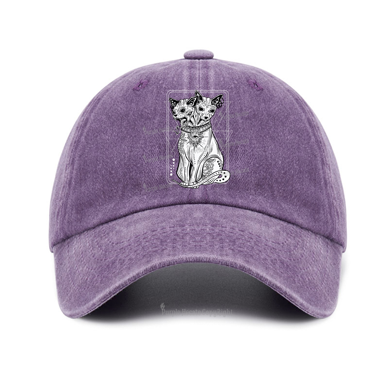 Purplehecate The Cat Goddess Bastet Baseball Cap