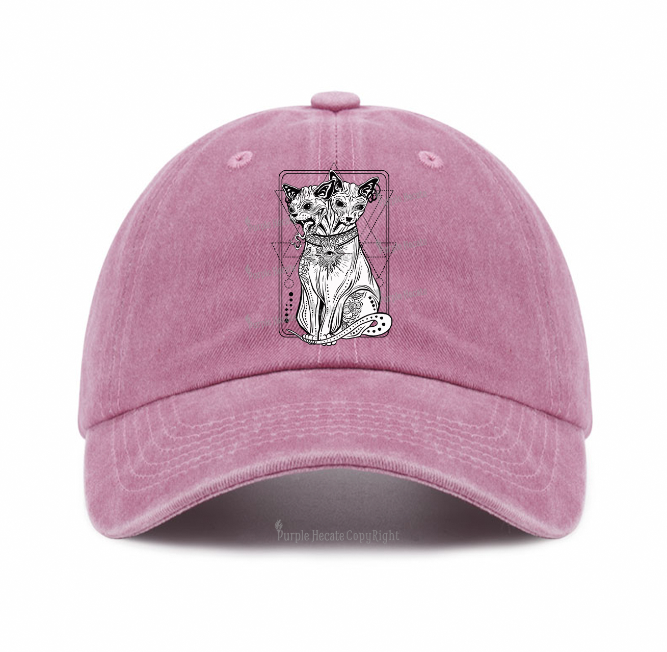 Purplehecate The Cat Goddess Bastet Baseball Cap