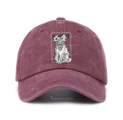 Purplehecate The Cat Goddess Bastet Baseball Cap