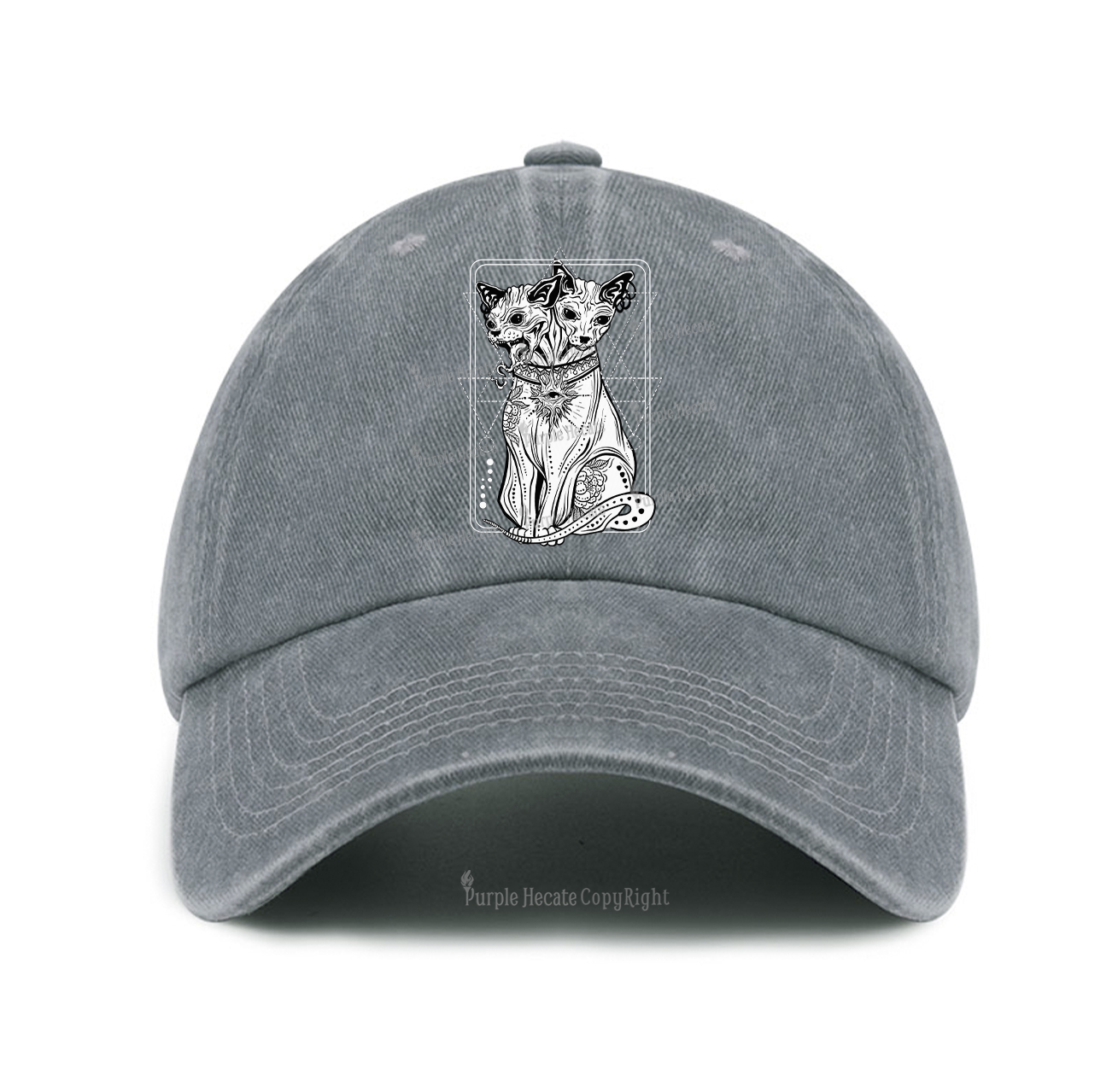 Purplehecate The Cat Goddess Bastet Baseball Cap