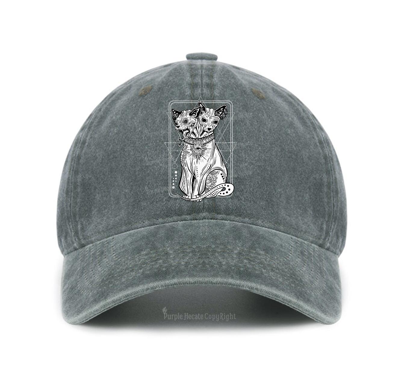 Purplehecate The Cat Goddess Bastet Baseball Cap