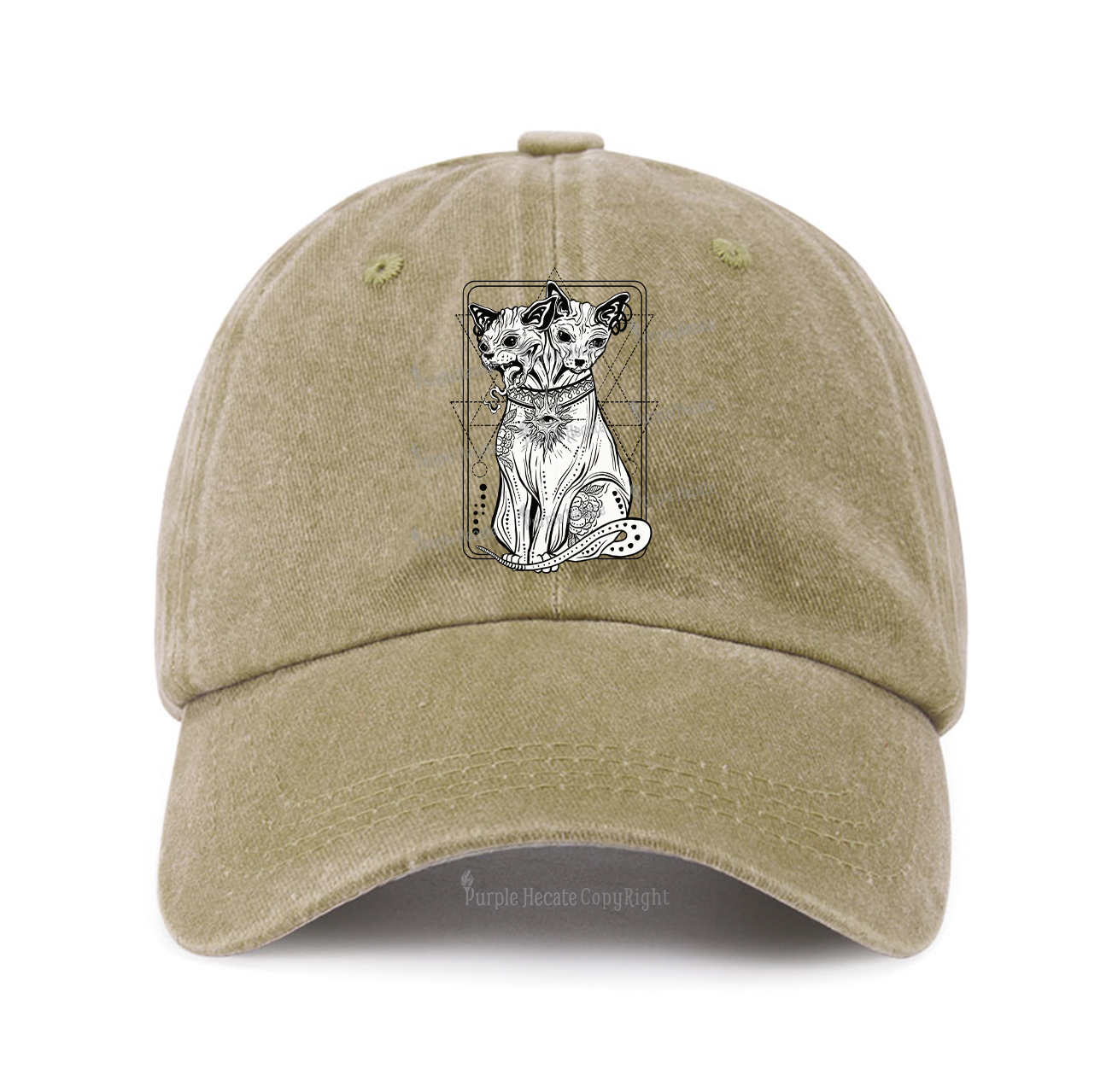 Purplehecate The Cat Goddess Bastet Baseball Cap