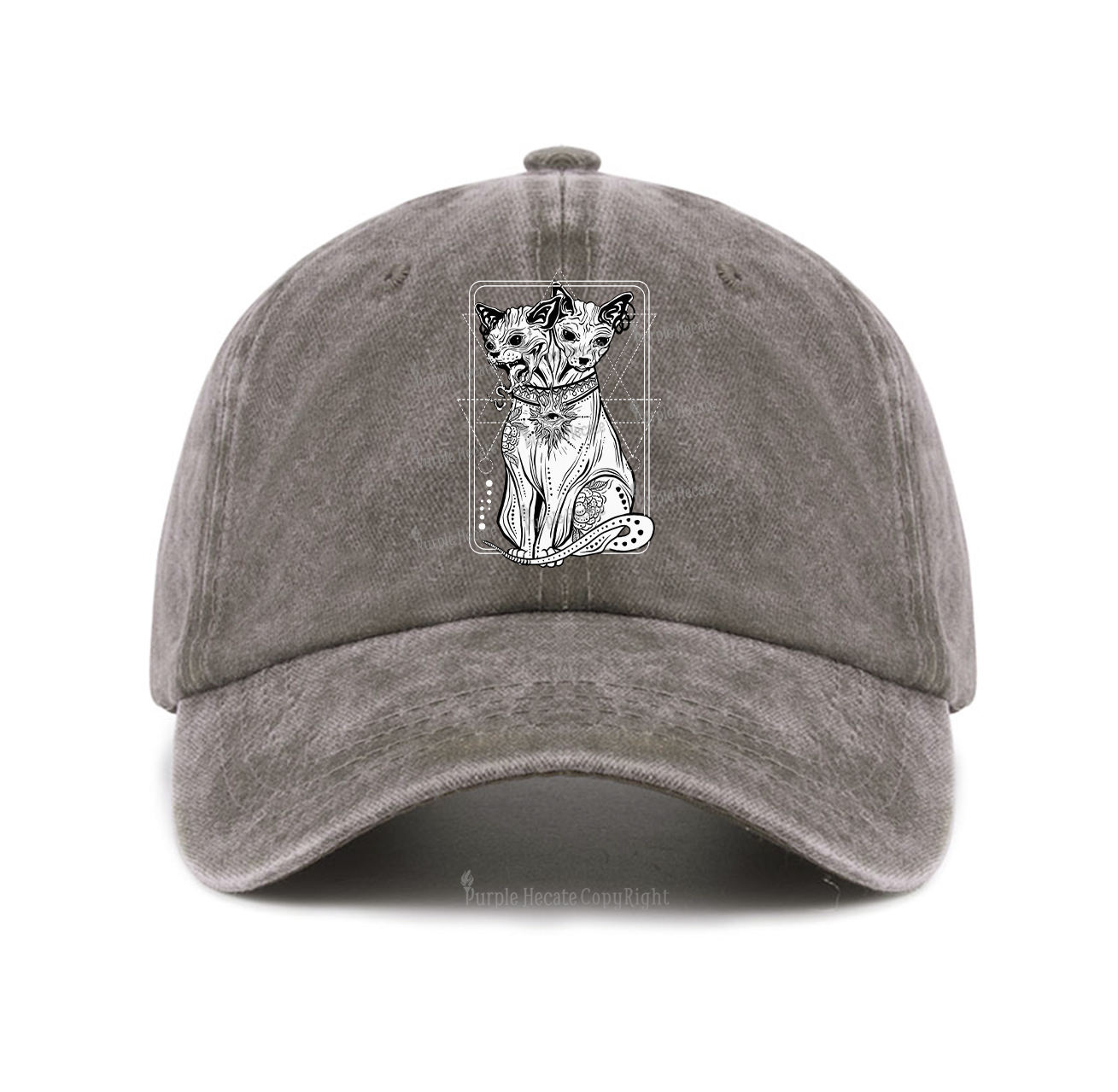 Purplehecate The Cat Goddess Bastet Baseball Cap