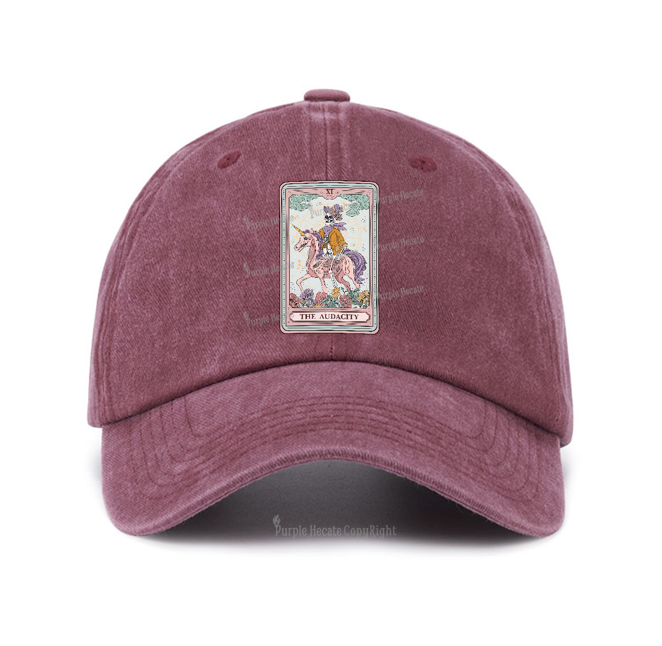 Purplehecate The Audacity Tarot Card Baseball Cap